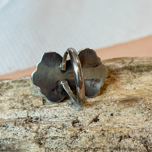 Vintage Navajo Multi Stone Sterling Silver Ring